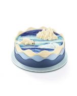 WantSL Blue Land Ice Cream Cake 8 inches